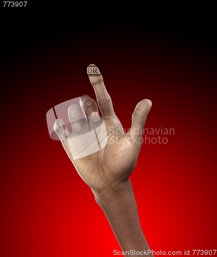 Image of Hand Turn On