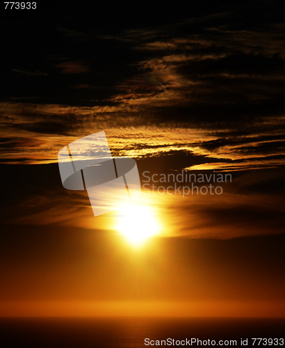 Image of Sunset with Clouds