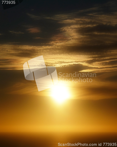 Image of Sunset with Clouds