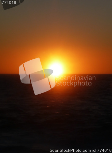 Image of Sunset Over Water