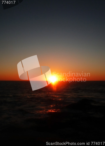 Image of Sunset Over Water