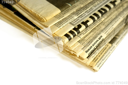 Image of stack of newspapers