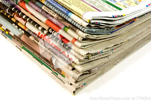 Image of stack of newspapers