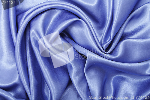 Image of blue satin background