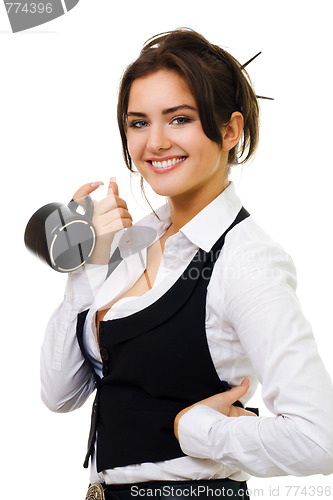 Image of woman with cup