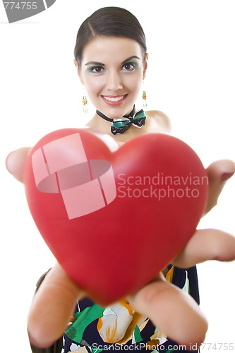 Image of  girl with a heart