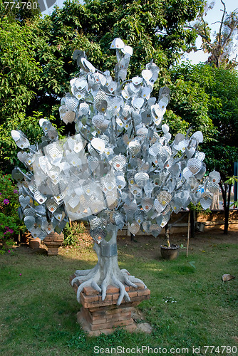 Image of Tree with silver leaves