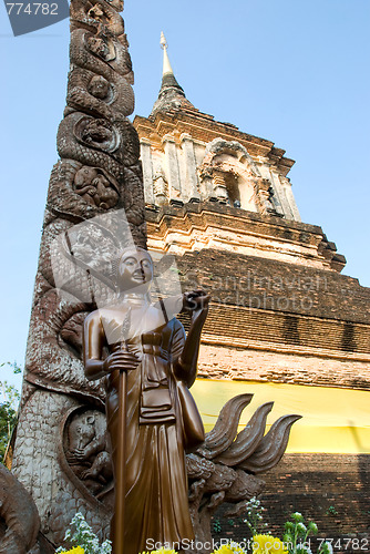 Image of Walking Buddha at Wat Lok Malee in Chiang Mai