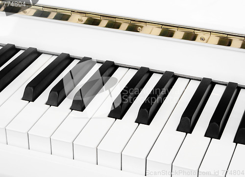 Image of White piano