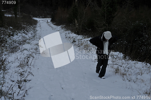 Image of walking in snow