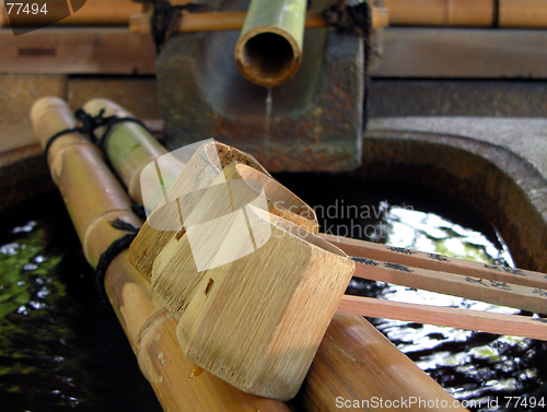 Image of Bamboo Fountain With Ladles