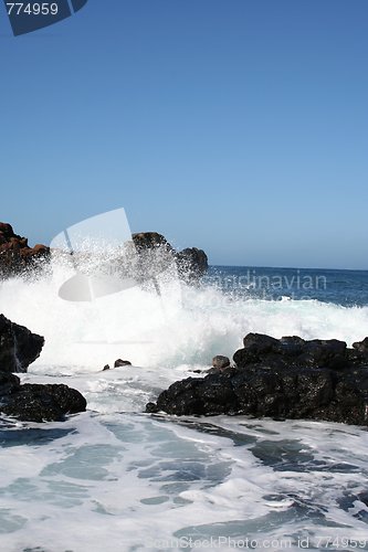 Image of Crashing Pacific Ocean Waves