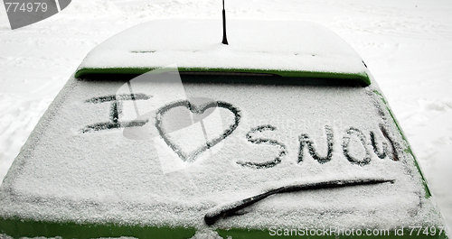 Image of i love snow