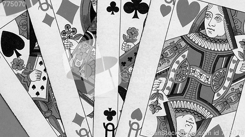 Image of Poker of queens cards