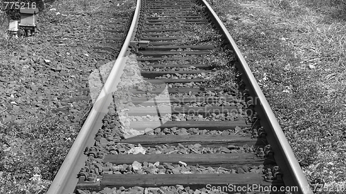 Image of Railway railroad tracks