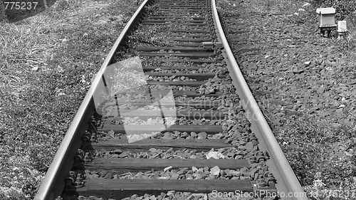 Image of Railway railroad tracks