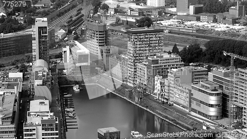 Image of Duesseldorf mediahafen harbour