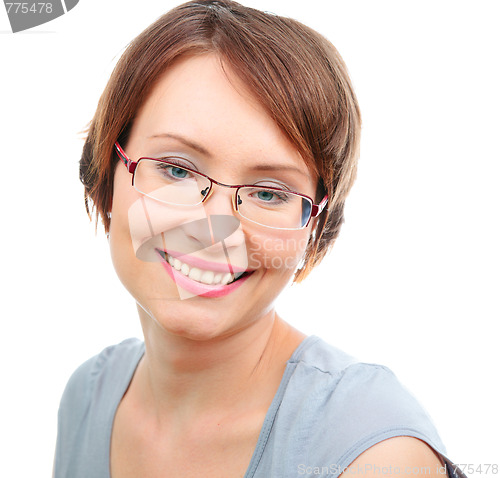 Image of Happy woman with glasses