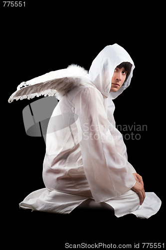 Image of Man wearing white