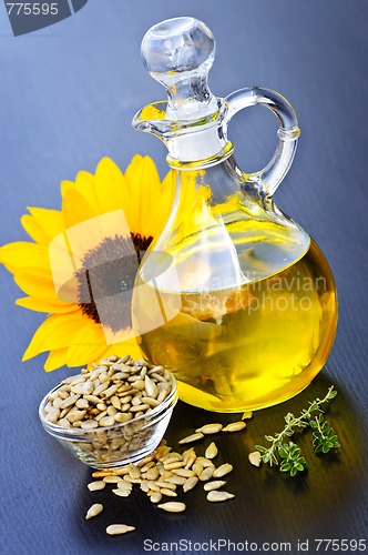 Image of Sunflower oil bottle