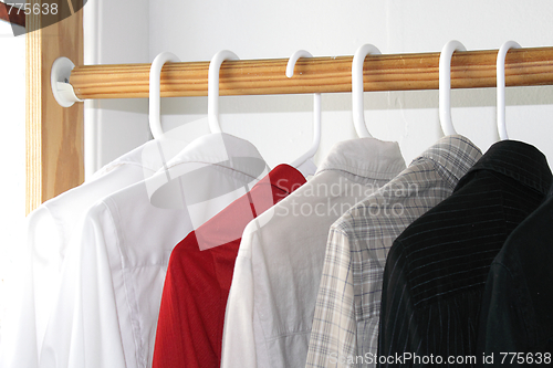 Image of Shirts in closet