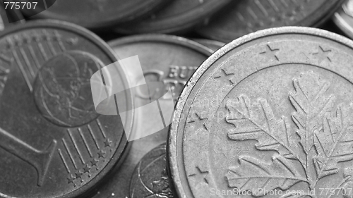 Image of Euro coins background