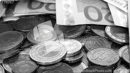 Image of Euro coins and notes