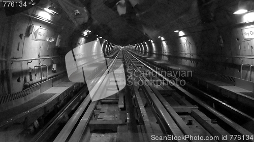 Image of Tube underground subway metro tunnel