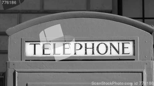 Image of London telephone box