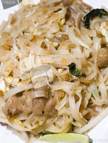 Image of pai thai rice noodles food