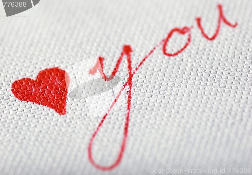 Image of Heart on textured paper