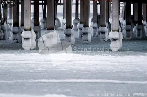 Image of Pillars in ice