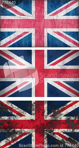Image of grunge Flags of the United Kingdom