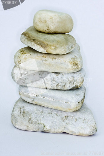 Image of Stones isolated on white background