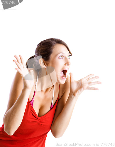 Image of Astonished woman