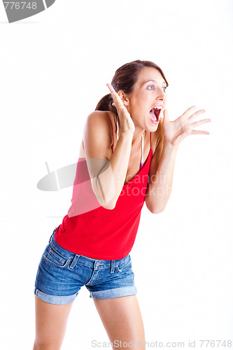 Image of Astonished woman