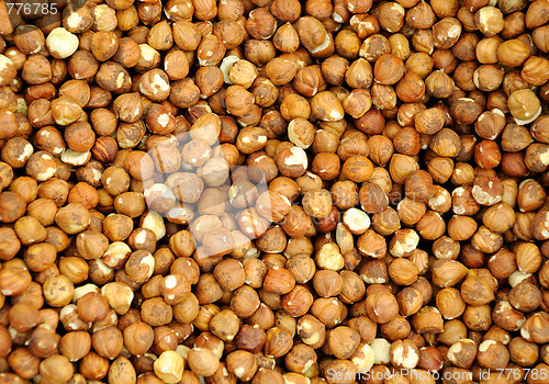 Image of Closeup Shelled Hazelnuts