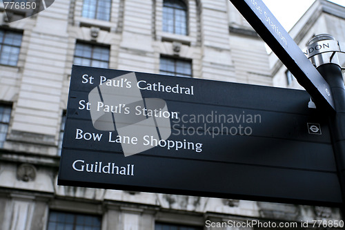 Image of London sign