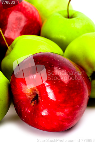 Image of green and red apples