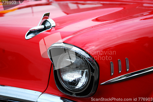 Image of front of historic car