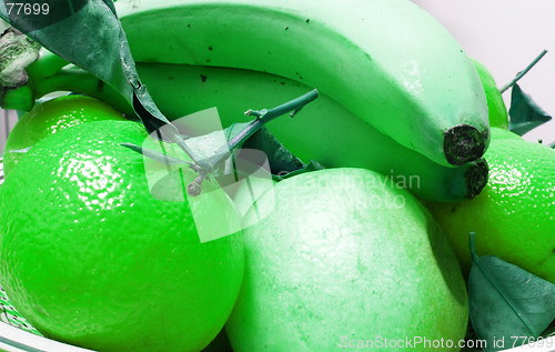 Image of banana, orange, fruit