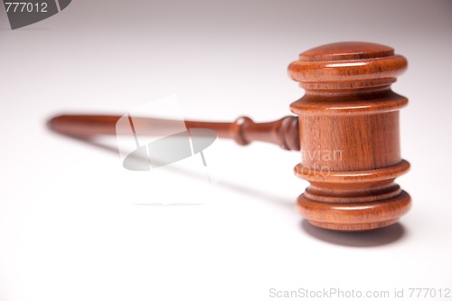 Image of Gavel on Gradated Background