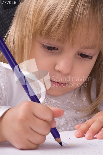 Image of Girl drawing