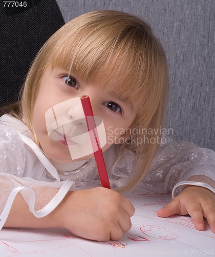 Image of Girl drawing