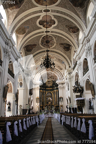 Image of interior of castle 