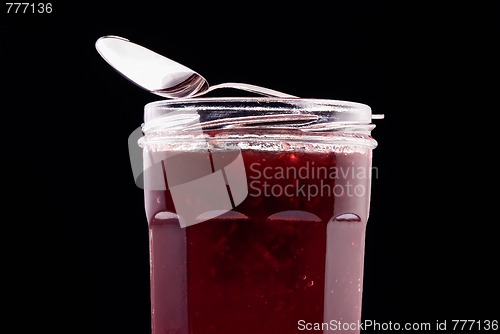 Image of jam and tea spoon