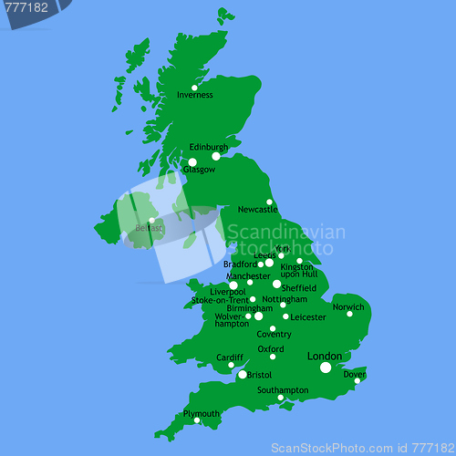 Image of UK map