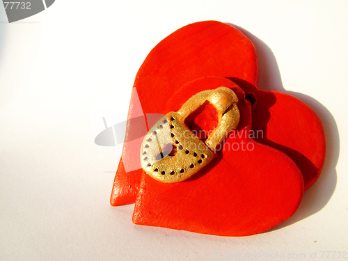 Image of Locked Valentine hearts