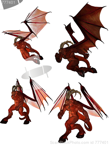 Image of 3D rendered demon