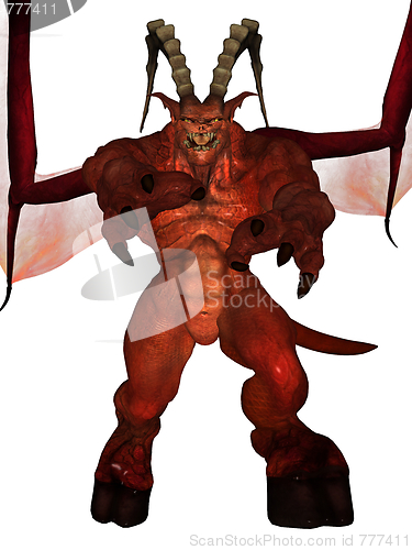 Image of 3D rendered demon